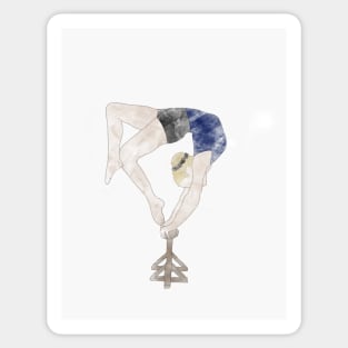 An Acrobat on Acro Blocks Sticker